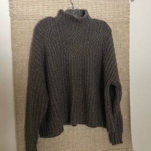 Cowl Neck Grandpa Sweater